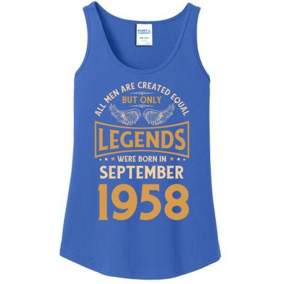 Birthday Legends Were Born In September 1958 Gift Ladies Essential Tank