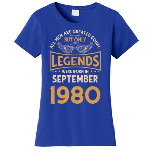 Birthday Legends Were Born In September 1980 Gift Women's T-Shirt