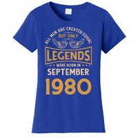 Birthday Legends Were Born In September 1980 Gift Women's T-Shirt