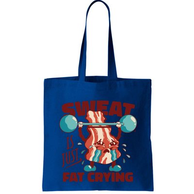 Bacon Lifting Weights Sweat Is Just Fat Crying Gift Bag