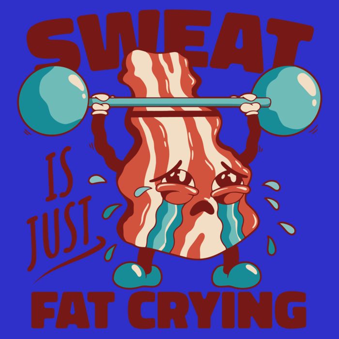 Bacon Lifting Weights Sweat Is Just Fat Crying Gift Mesh Reversible Basketball Jersey Tank