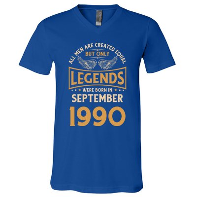 Birthday Legends Were Born In September 1990 Meaningful Gift V-Neck T-Shirt