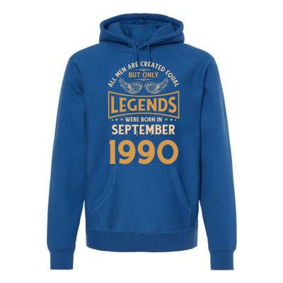 Birthday Legends Were Born In September 1990 Meaningful Gift Premium Hoodie