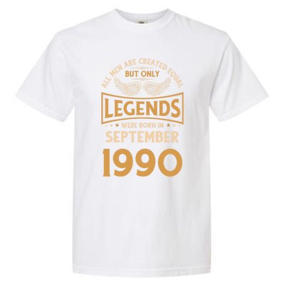 Birthday Legends Were Born In September 1990 Meaningful Gift Garment-Dyed Heavyweight T-Shirt