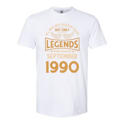 Birthday Legends Were Born In September 1990 Meaningful Gift Softstyle CVC T-Shirt