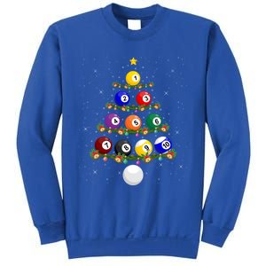 Billiards Lover Xmas Tree Lights Santa Billiards Christmas Cool Gift Sweatshirt