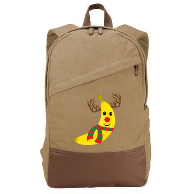 Banana Lover Xmas Gift Ugly Banana Christmas Sweater Cotton Canvas Backpack