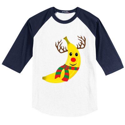 Banana Lover Xmas Gift Ugly Banana Christmas Sweater Baseball Sleeve Shirt