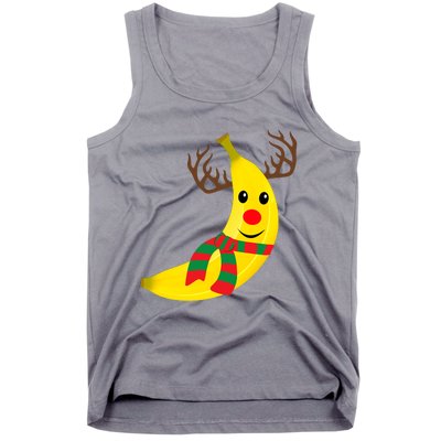 Banana Lover Xmas Gift Ugly Banana Christmas Sweater Tank Top