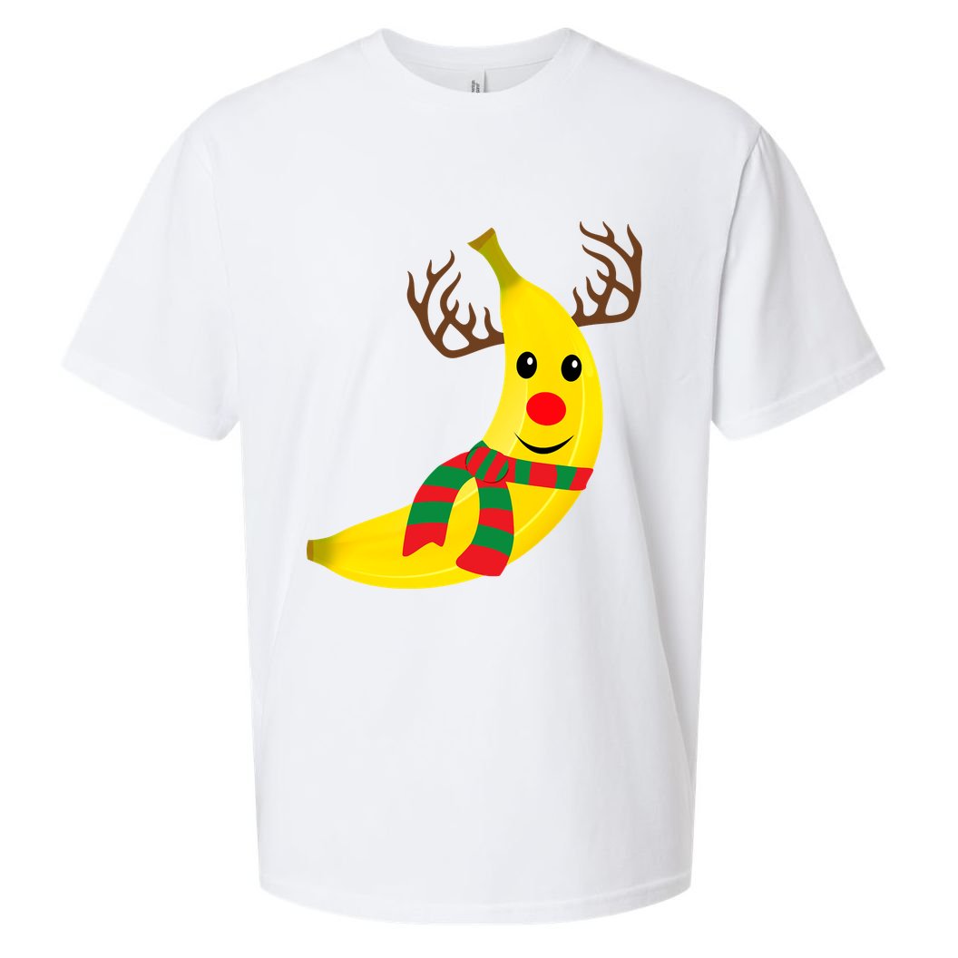 Banana Lover Xmas Gift Ugly Banana Christmas Sweater Sueded Cloud Jersey T-Shirt