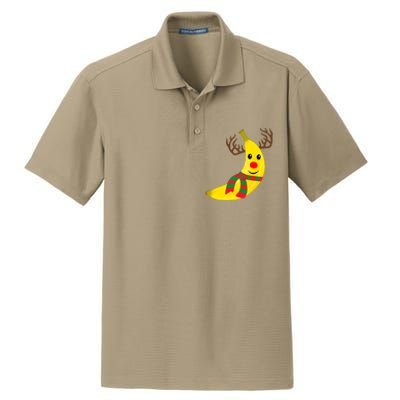 Banana Lover Xmas Gift Ugly Banana Christmas Sweater Dry Zone Grid Polo