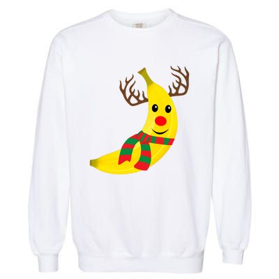 Banana Lover Xmas Gift Ugly Banana Christmas Sweater Garment-Dyed Sweatshirt