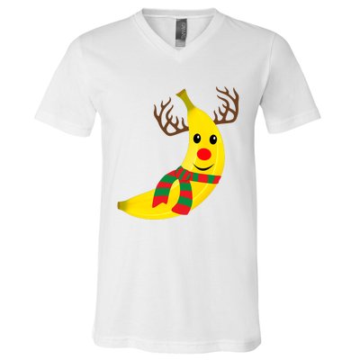 Banana Lover Xmas Gift Ugly Banana Christmas Sweater V-Neck T-Shirt