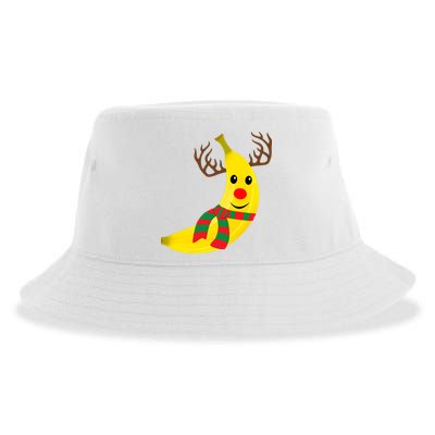 Banana Lover Xmas Gift Ugly Banana Christmas Sweater Sustainable Bucket Hat