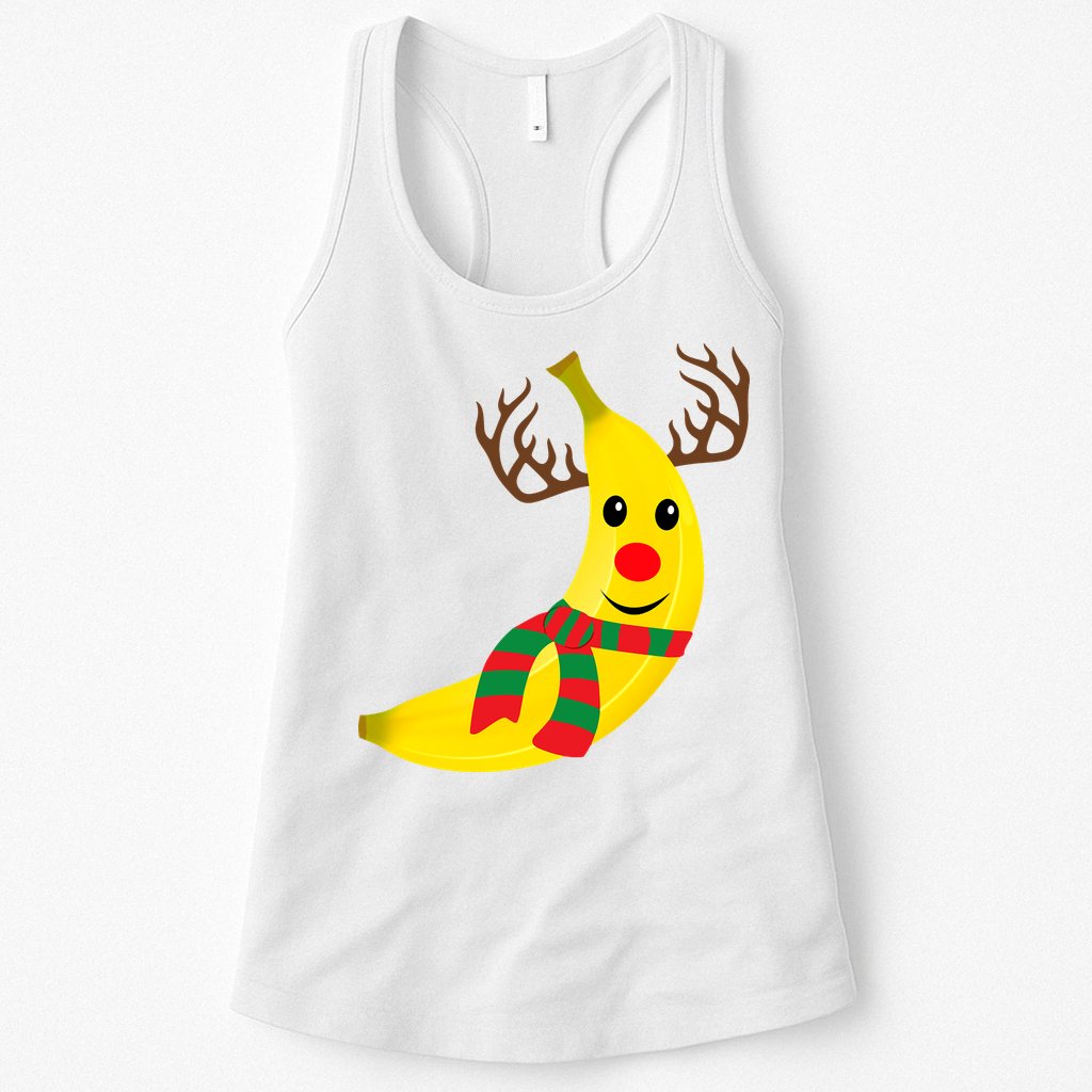 Banana Lover Xmas Gift Ugly Banana Christmas Sweater Womens Tank Top