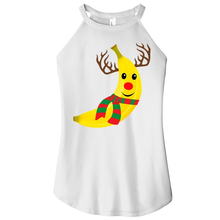 Banana Lover Xmas Gift Ugly Banana Christmas Sweater Women's Perfect Tri Rocker Tank