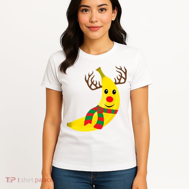 Banana Lover Xmas Gift Ugly Banana Christmas Sweater Womens T-Shirt