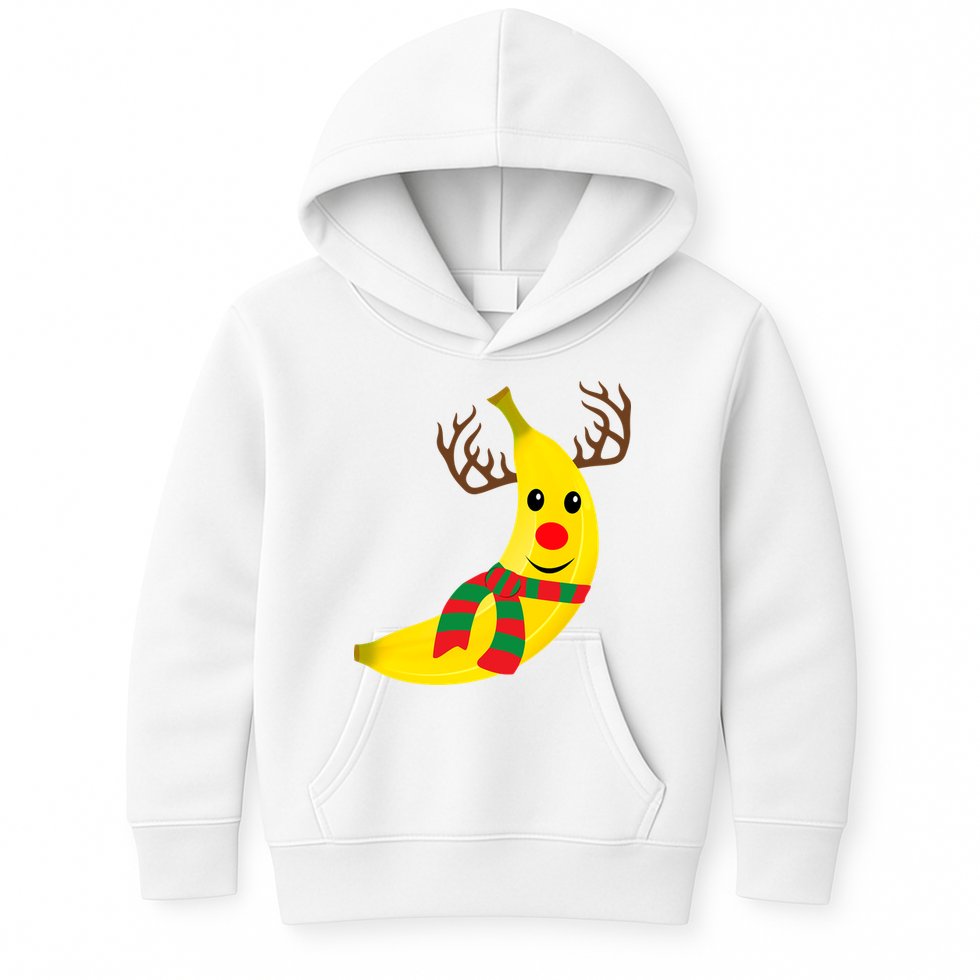 Banana Lover Xmas Gift Ugly Banana Christmas Sweater Kids Hoodie