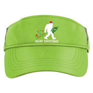 Bigfoot Lover Xmas Lighting Santa Bigfoot Hairy Christmas Gift Adult Drive Performance Visor