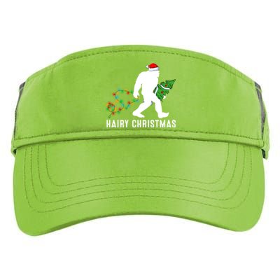 Bigfoot Lover Xmas Lighting Santa Bigfoot Hairy Christmas Gift Adult Drive Performance Visor