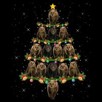 Bear Lover Xmas Tree Lights Santa Bear Christmas Funny Gift Impact Tech Backpack