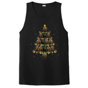 Bear Lover Xmas Tree Lights Santa Bear Christmas Funny Gift PosiCharge Competitor Tank