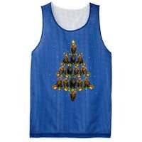 Bear Lover Xmas Tree Lights Santa Bear Christmas Funny Gift Mesh Reversible Basketball Jersey Tank