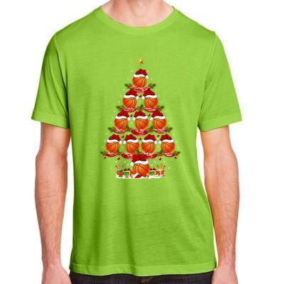 Basketball Lover Xmas Holiday Basketball Christmas Tree Gift Adult ChromaSoft Performance T-Shirt