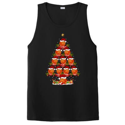 Basketball Lover Xmas Holiday Basketball Christmas Tree Gift PosiCharge Competitor Tank