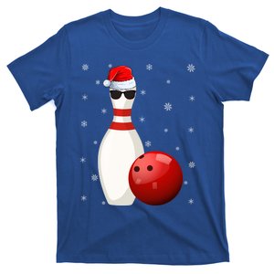 Bowling Lover Xmas Holiday Santa Bowling Christmas Gift T-Shirt