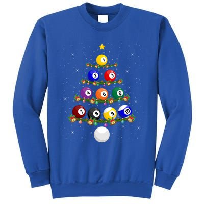 Billiards Lover Xmas Tree Lights Santa Billiards Christmas Gift Sweatshirt