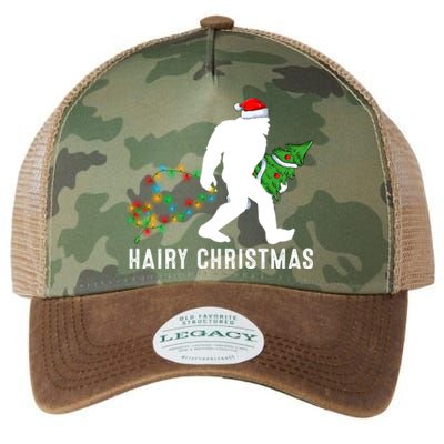 Bigfoot Lover Xmas Lighting Santa Bigfoot Hairy Christmas Gift Legacy Tie Dye Trucker Hat