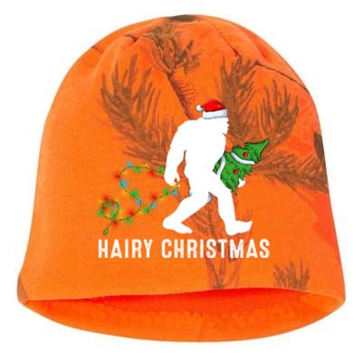 Bigfoot Lover Xmas Lighting Santa Bigfoot Hairy Christmas Gift Kati - Camo Knit Beanie