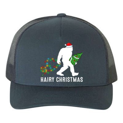 Bigfoot Lover Xmas Lighting Santa Bigfoot Hairy Christmas Gift Yupoong Adult 5-Panel Trucker Hat