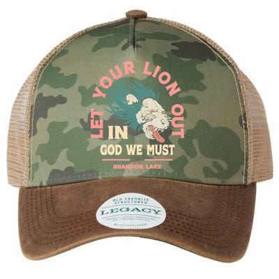 Brandon Let Your Lion Out We Must Merch Lake Legacy Tie Dye Trucker Hat