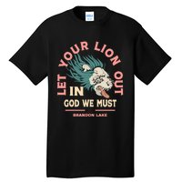 Brandon Let Your Lion Out We Must Merch Lake Tall T-Shirt