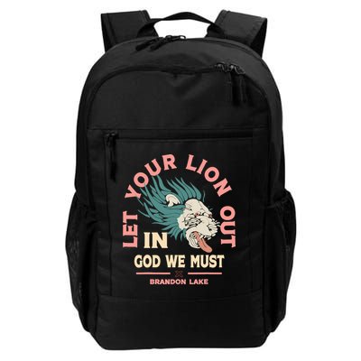Brandon Let Your Lion Out We Must Merch Lake Backpack