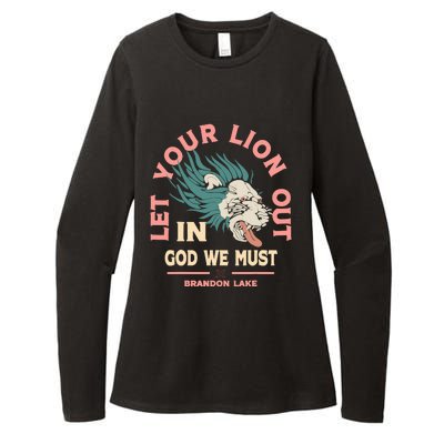 Brandon Let Your Lion Out We Must Merch Lake Womens CVC Long Sleeve Shirt