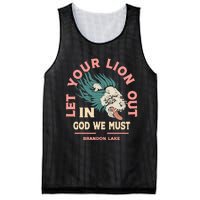 Brandon Let Your Lion Out We Must Merch Lake Mesh Reversible Basketball Jersey Tank