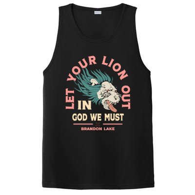 Brandon Let Your Lion Out We Must Merch Lake PosiCharge Competitor Tank