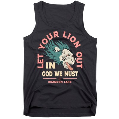 Brandon Let Your Lion Out We Must Merch Lake Tank Top