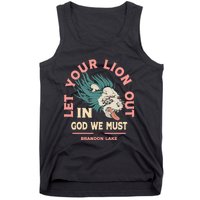 Brandon Let Your Lion Out We Must Merch Lake Tank Top