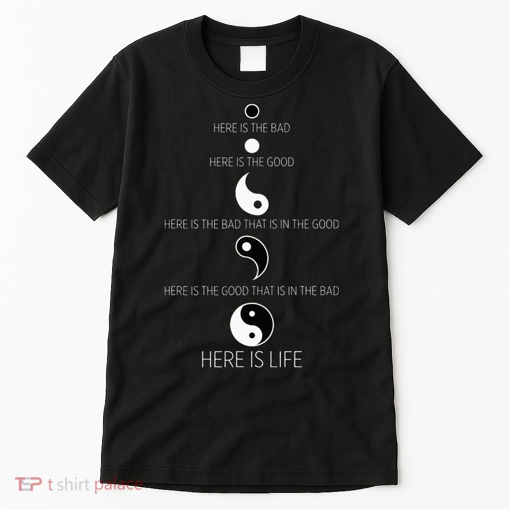 Buddist Life Yin Yang Tall T-Shirt