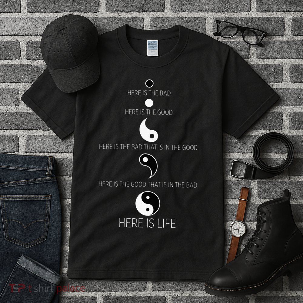 Buddist Life Yin Yang Tall T-Shirt