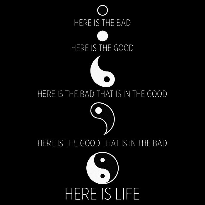 Buddist Life Yin Yang Poster
