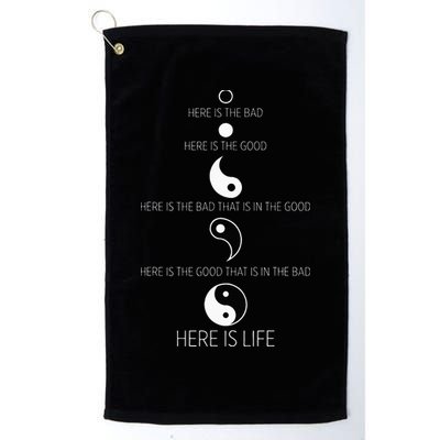 Buddist Life Yin Yang Golf Towel