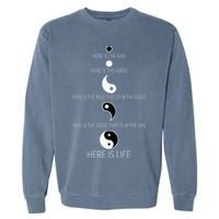Buddist Life Yin Yang Garment-Dyed Sweatshirt