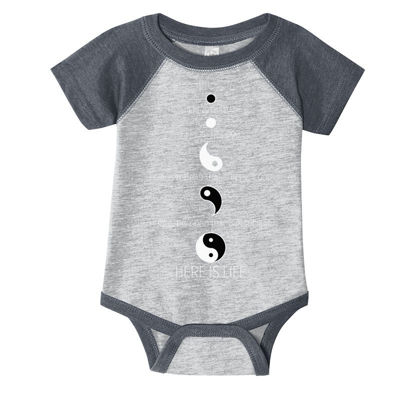 Buddist Life Yin Yang Infant Baby Jersey Bodysuit