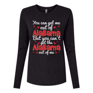 Bama Love You Cant Get The Alabama Out Of Me Womens Cotton Relaxed Long Sleeve T-Shirt