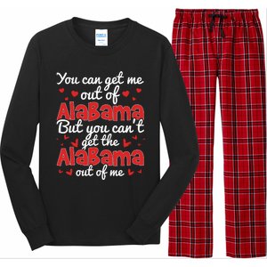 Bama Love You Cant Get The Alabama Out Of Me Long Sleeve Pajama Set